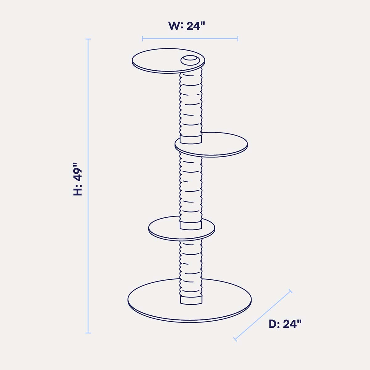 3-Tier Cat Climbing Tree