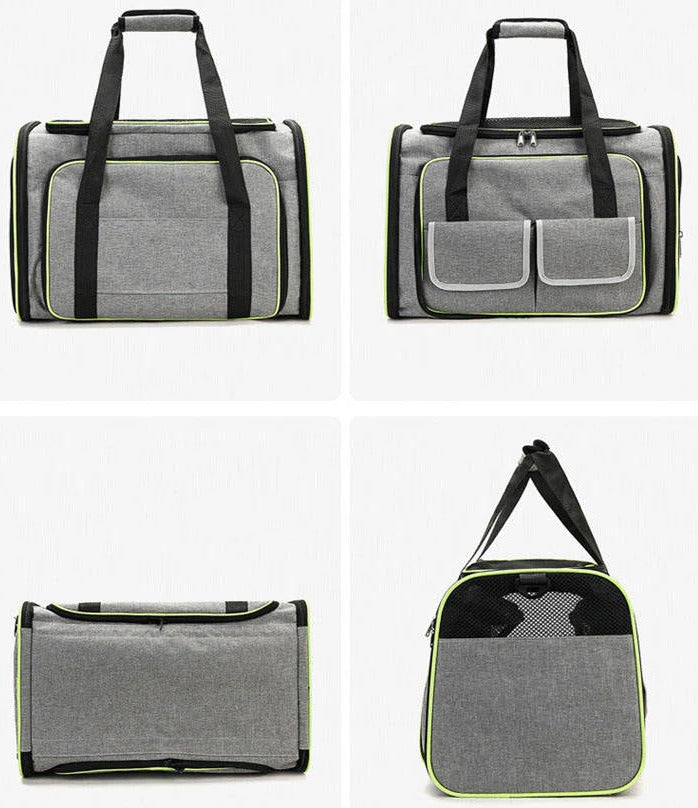 Expandable Foldable Pet Carrier for Cats & Small Dogs