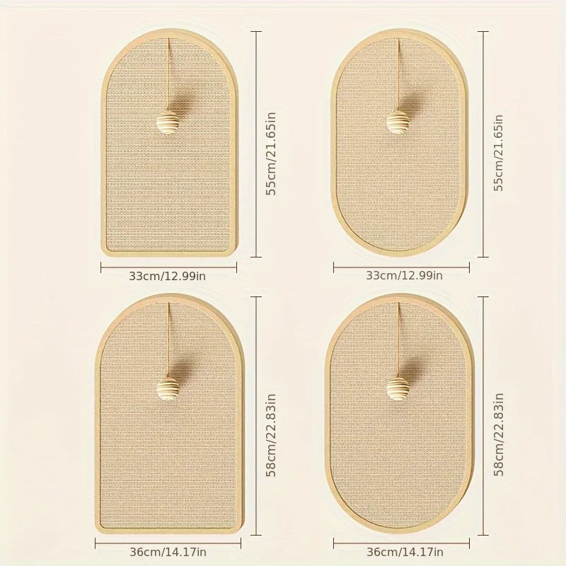 Wall-Mounted Sisal Cat Scratching Pad