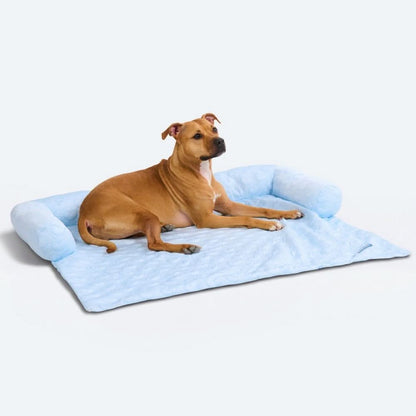 Cooling Couch Cover Dog Bed with Bolster Support