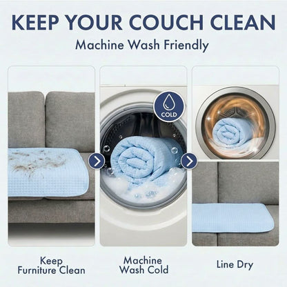 Cooling Couch Cover Dog Bed with Bolster Support