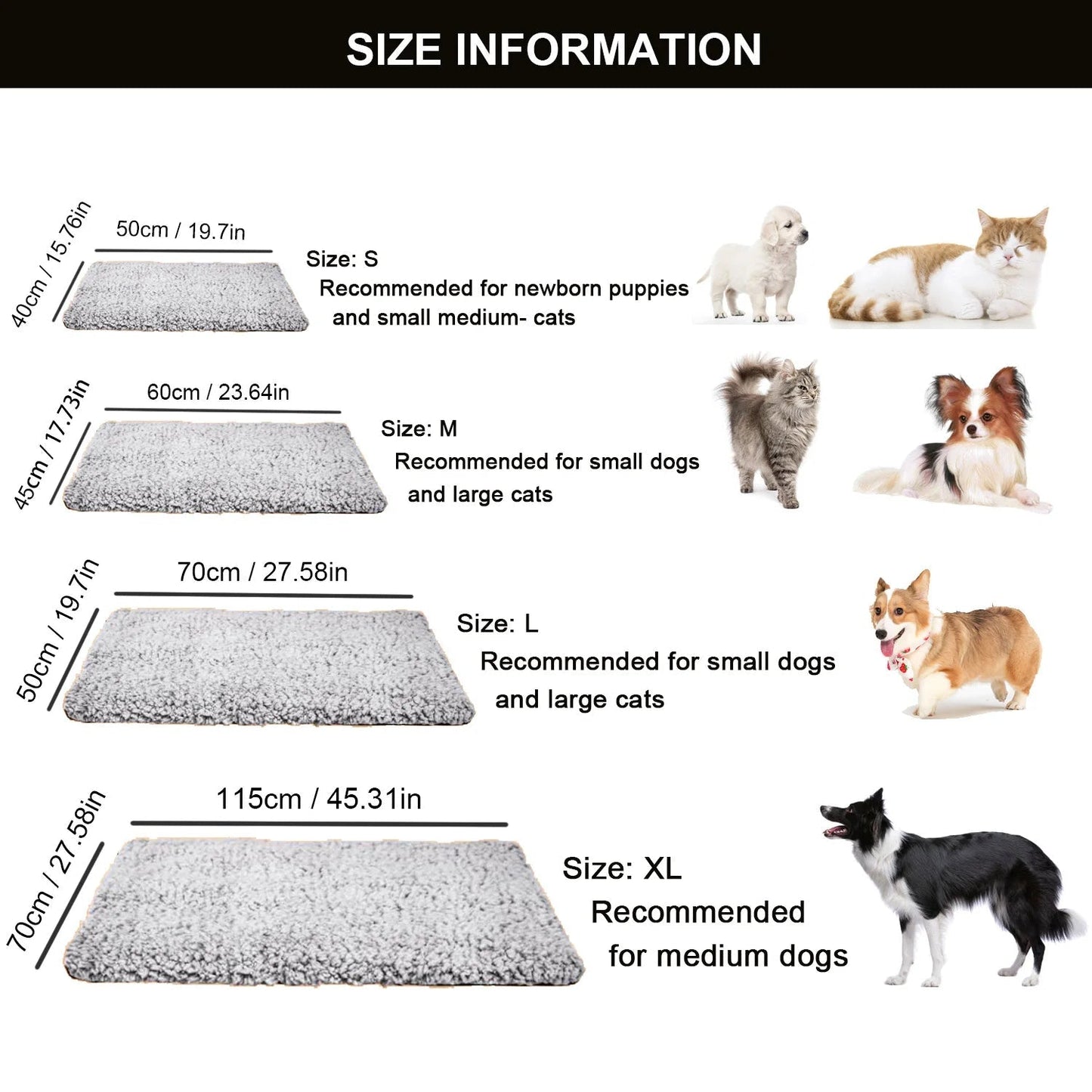 Cat Heating Pad and Dog Warming Pad