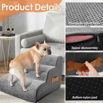 2-Step Pet Stairs for Beds, Sofas & Small Dogs