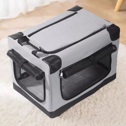 Portable Folding Pet Crate for Small Dogs & Cats