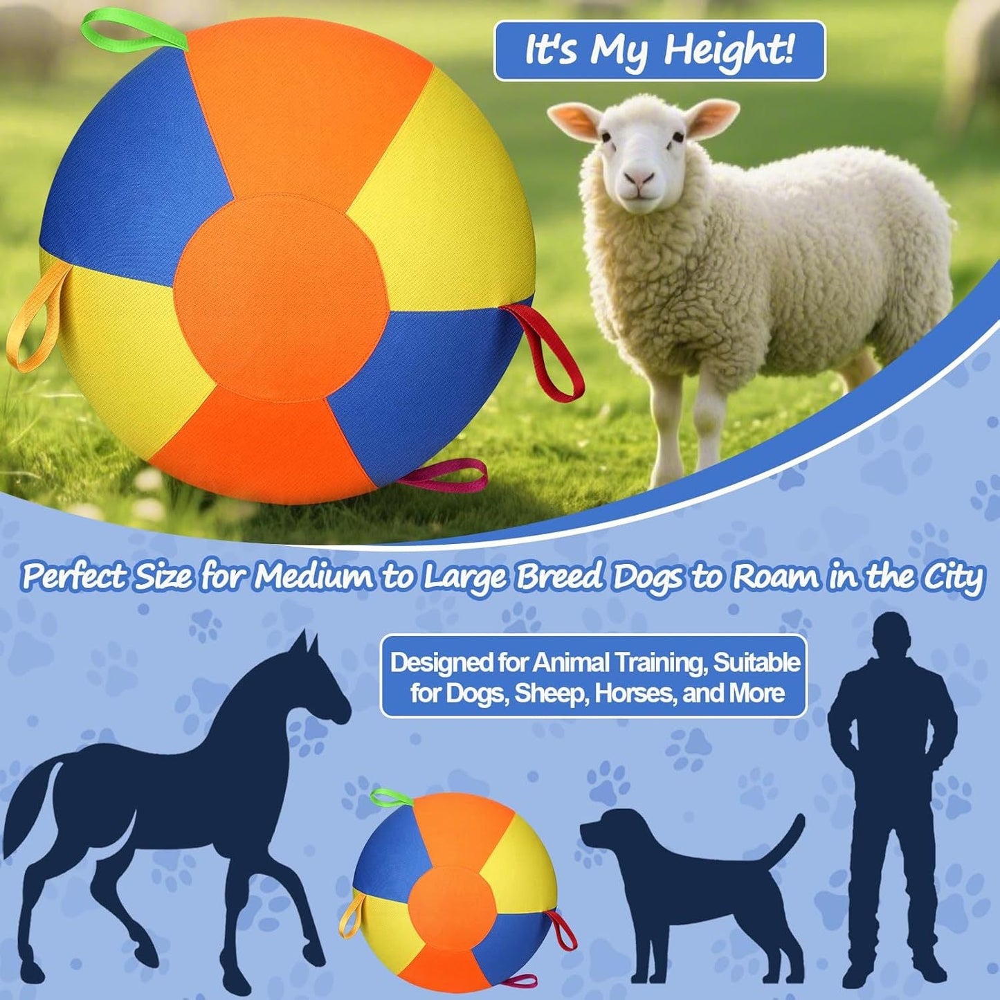 Inflatable Dog Herding Ball for Outdoor Play