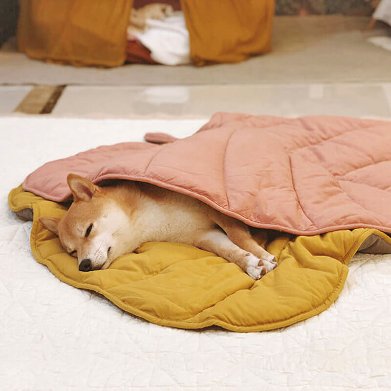 Calming Leaf Shape Dog Blanket