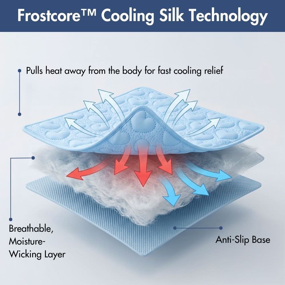 Cooling Couch Cover Dog Bed with Bolster Support