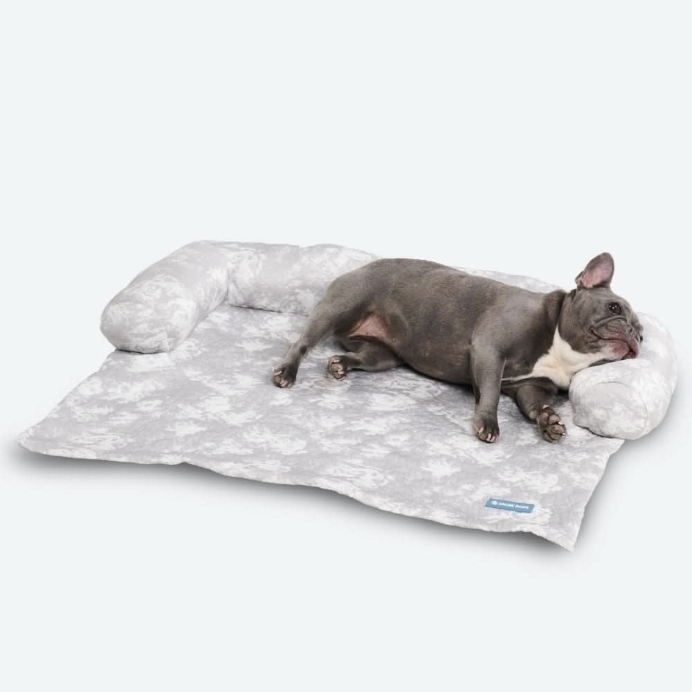 Cooling Couch Cover Dog Bed with Bolster Support