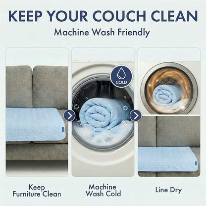 Cooling Couch Cover Dog Bed with Bolster Support