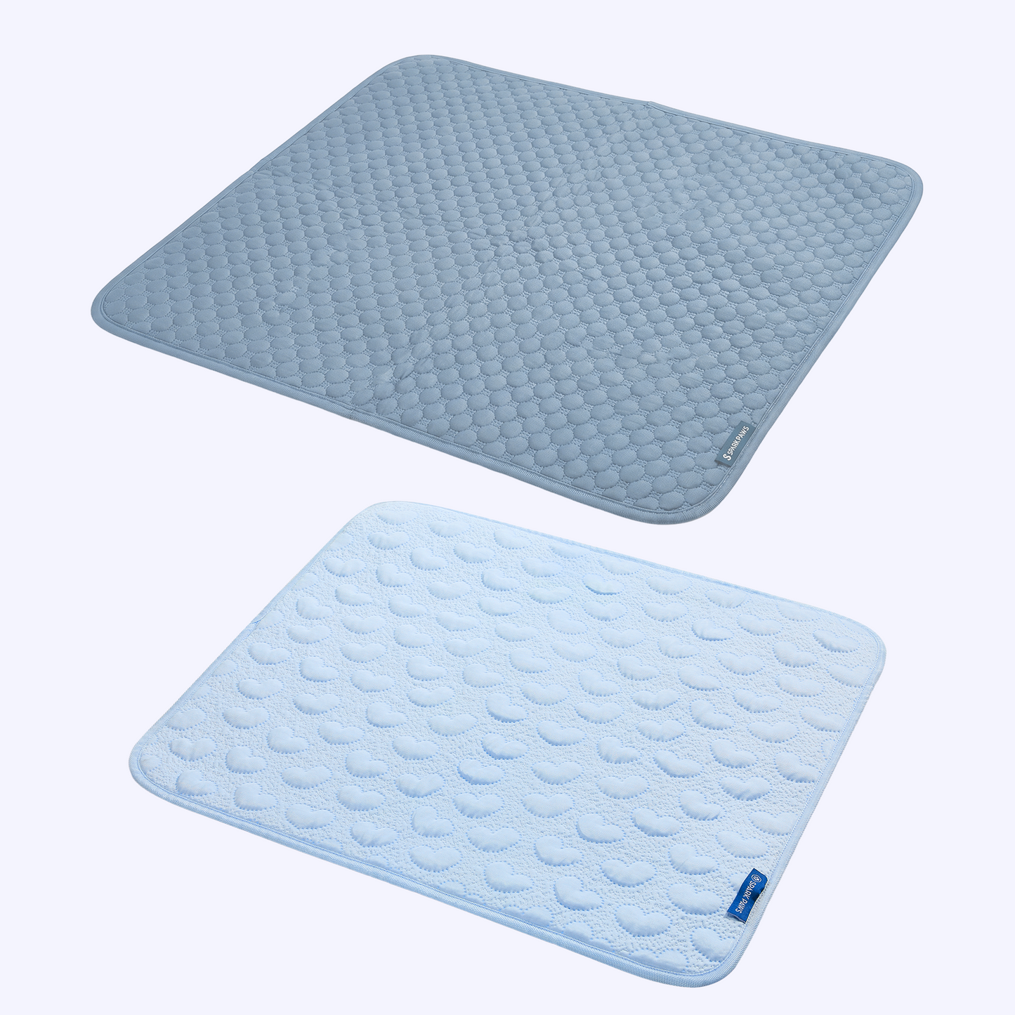 2-Pack Cooling Dog Mats with Non-Slip Base