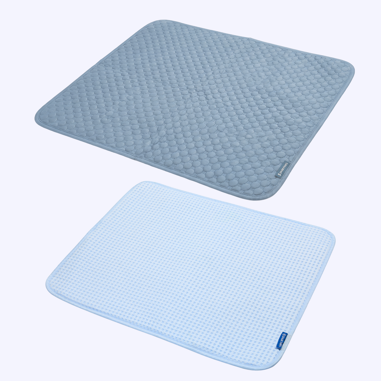 2-Pack Cooling Dog Mats with Non-Slip Base