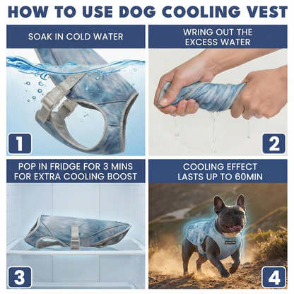 2-Pack Evaporative Dog Cooling Vests