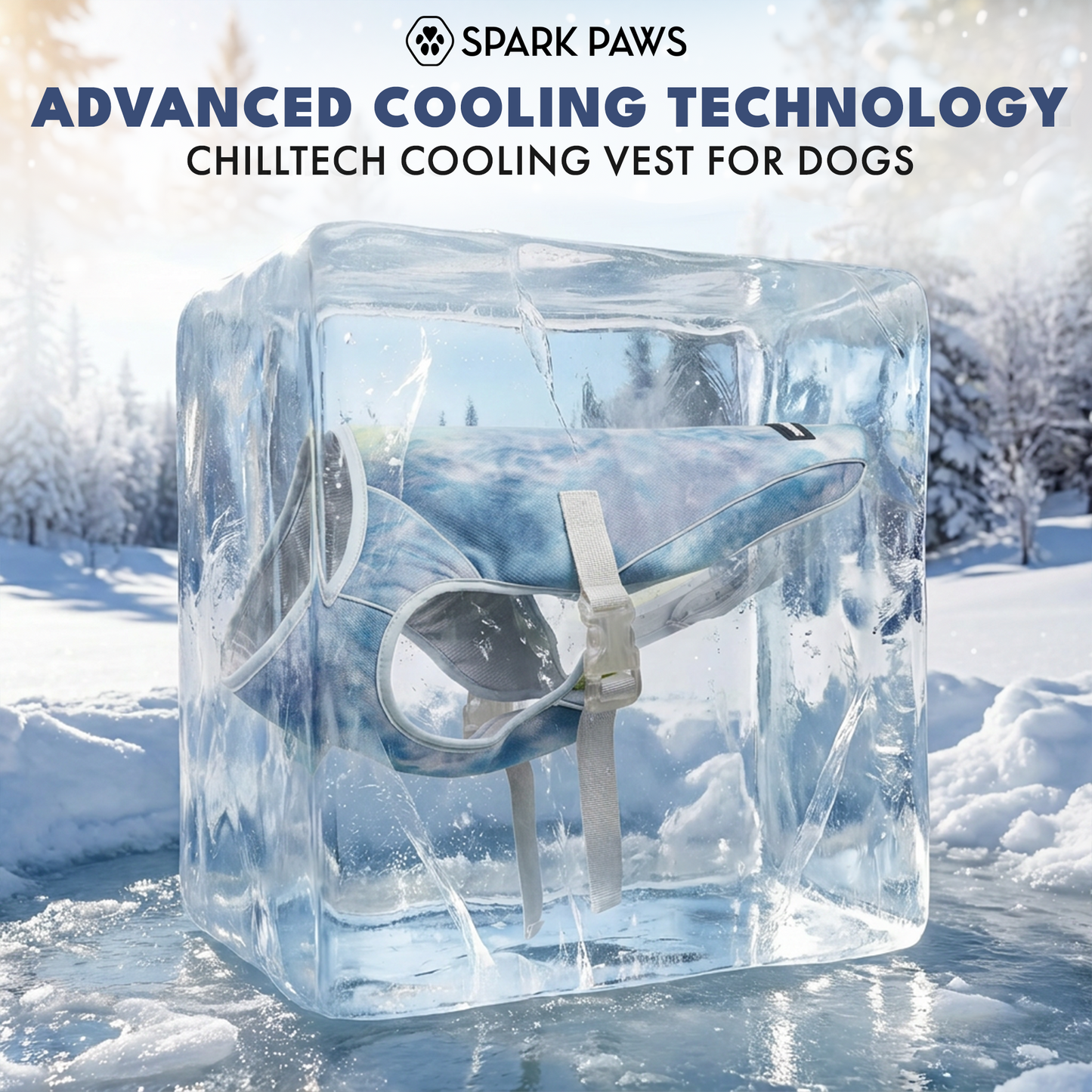 2-Pack Evaporative Dog Cooling Vests