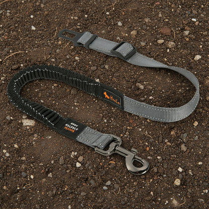 Adjustable Dog Car Seat Belt with Shock-Absorbing Bungee