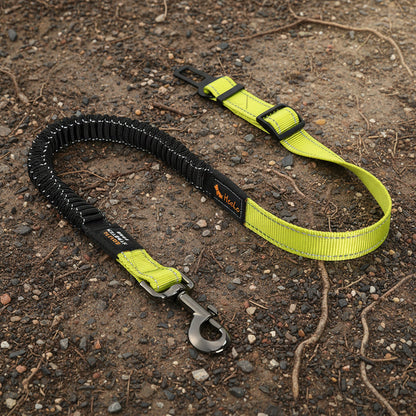 Adjustable Dog Car Seat Belt with Shock-Absorbing Bungee