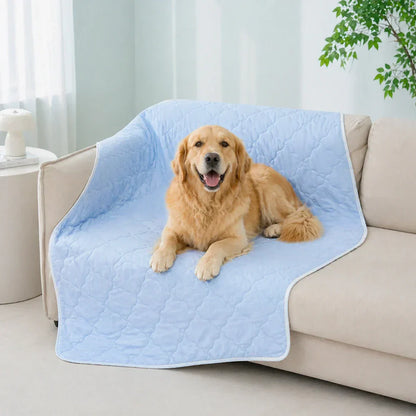 Reversible Quilted Cooling Pet Blanket