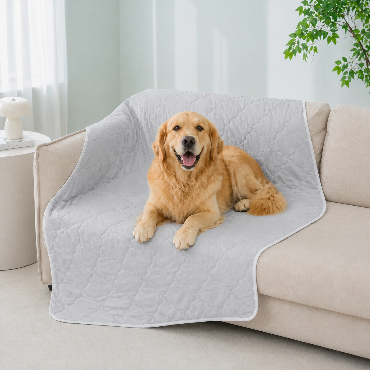 Reversible Quilted Cooling Pet Blanket