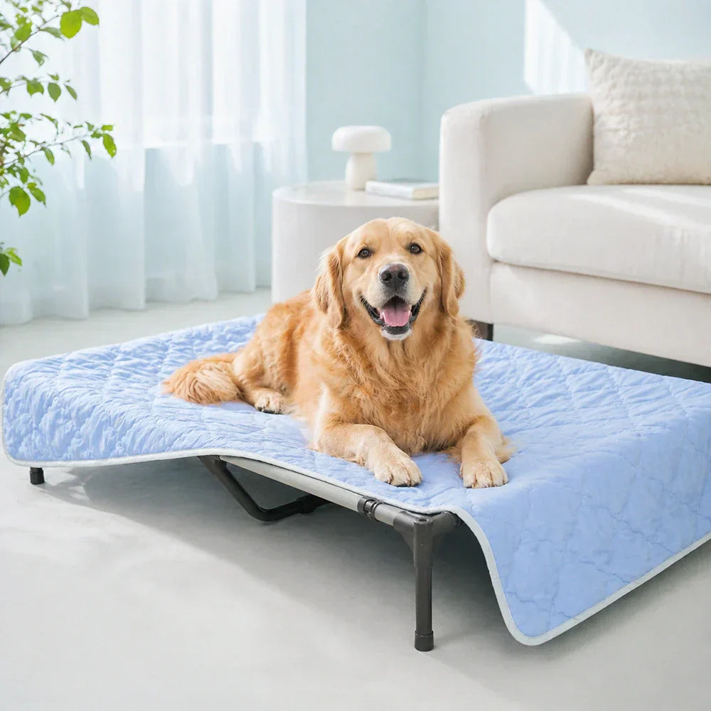 Reversible Quilted Cooling Pet Blanket