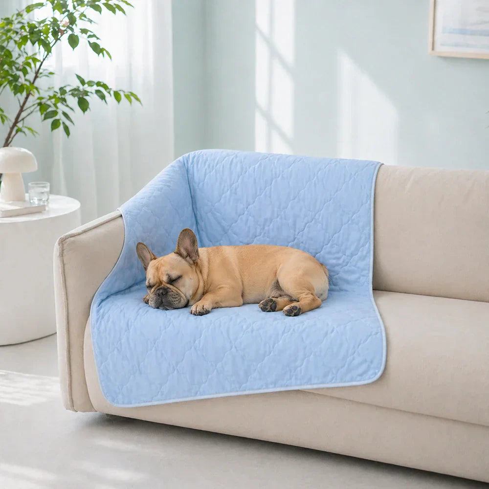 Reversible Quilted Cooling Pet Blanket