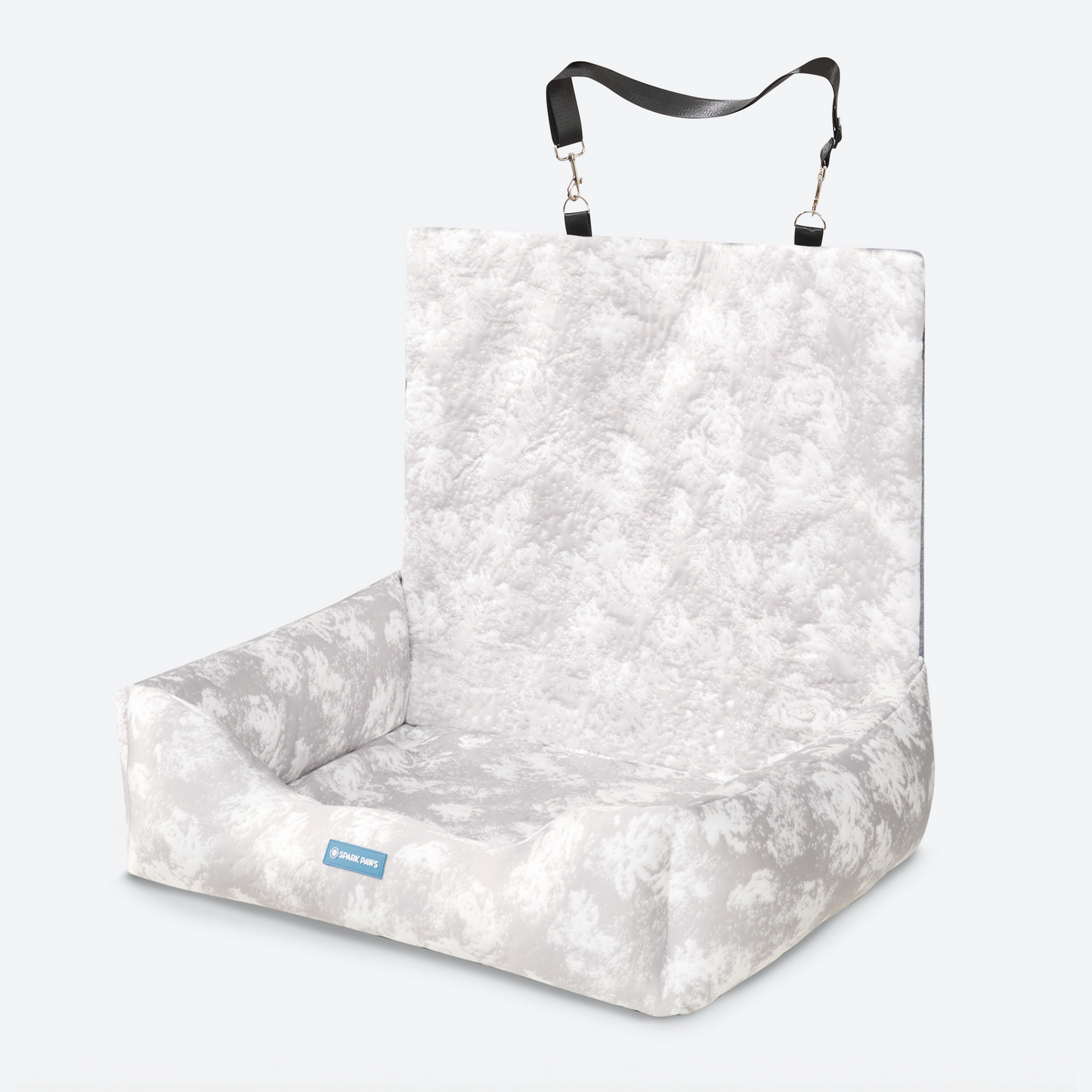 Cooling Dog Car Seat Bed with Headrest Strap