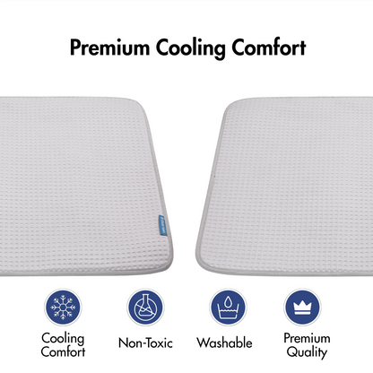 2-Pack Cooling Dog Mats with Non-Slip Base