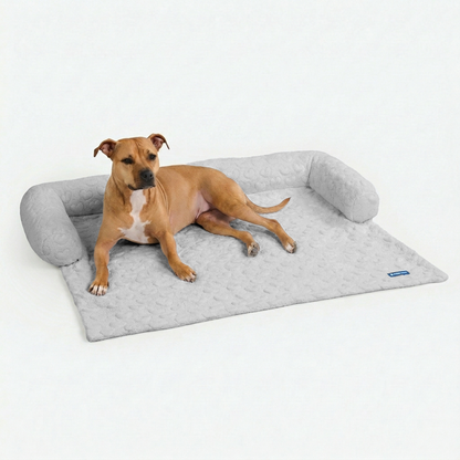 Cooling Couch Cover Dog Bed with Bolster Support