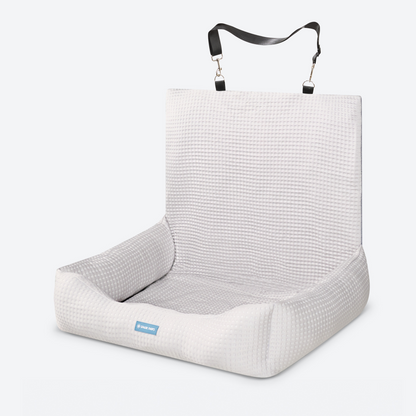 Cooling Dog Car Seat Bed with Headrest Strap
