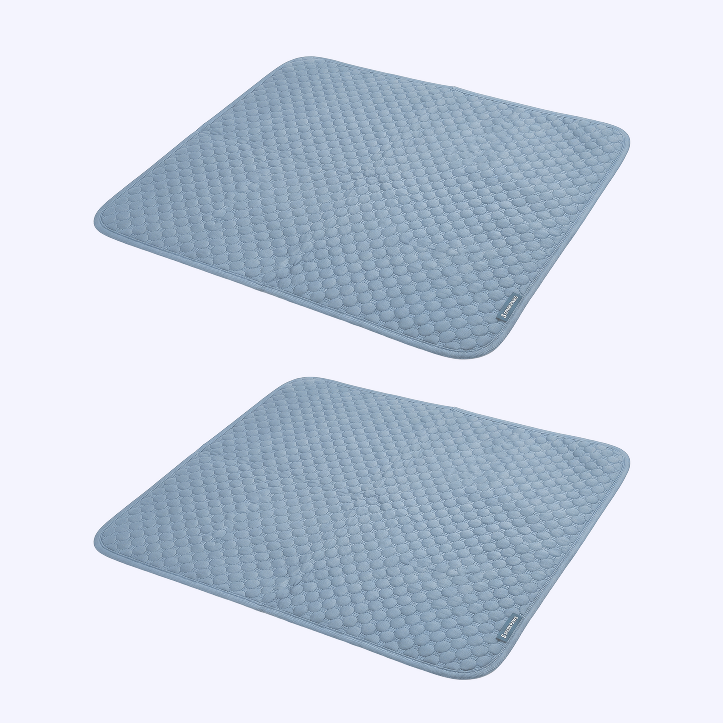2-Pack Cooling Dog Mats with Non-Slip Base