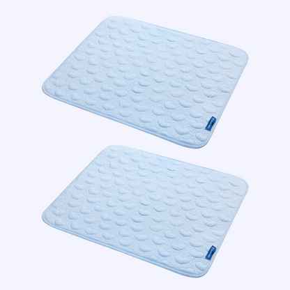 2-Pack Cooling Dog Mats with Non-Slip Base