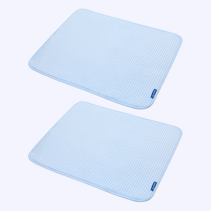 2-Pack Cooling Dog Mats with Non-Slip Base