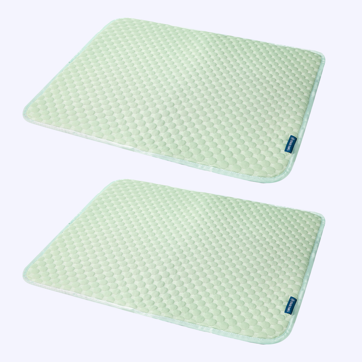 2-Pack Cooling Dog Mats with Non-Slip Base