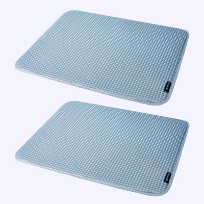 2-Pack Cooling Dog Mats with Non-Slip Base