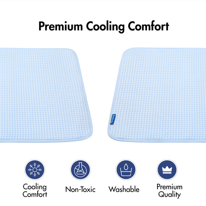 2-Pack Cooling Dog Mats with Non-Slip Base