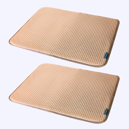 2-Pack Cooling Dog Mats with Non-Slip Base