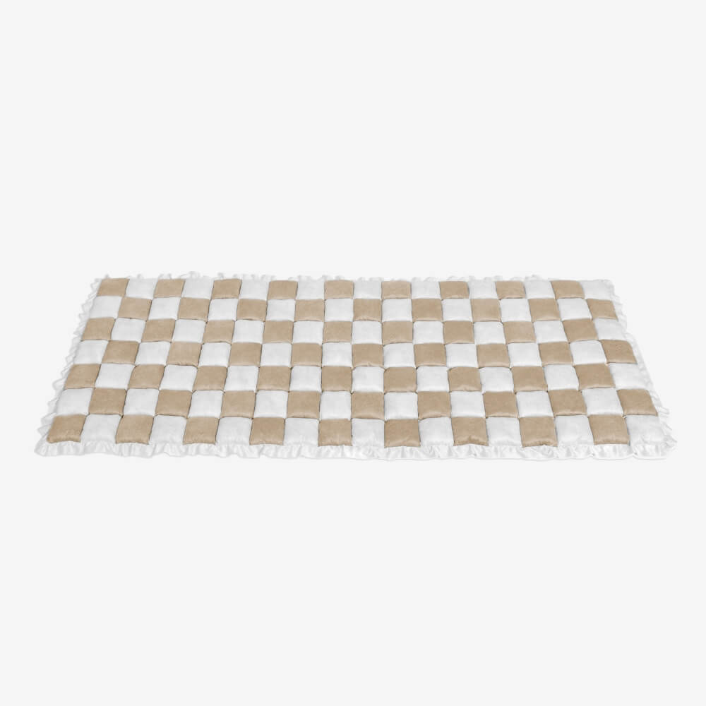 Plush Plaid Dog Blanket & Mat