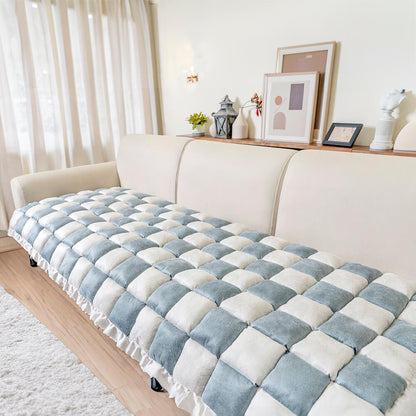 Plush Plaid Dog Blanket & Mat
