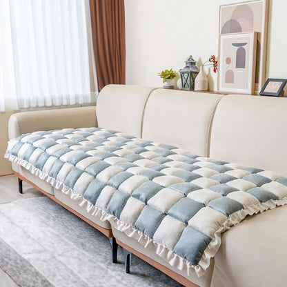 Plush Plaid Dog Blanket & Mat