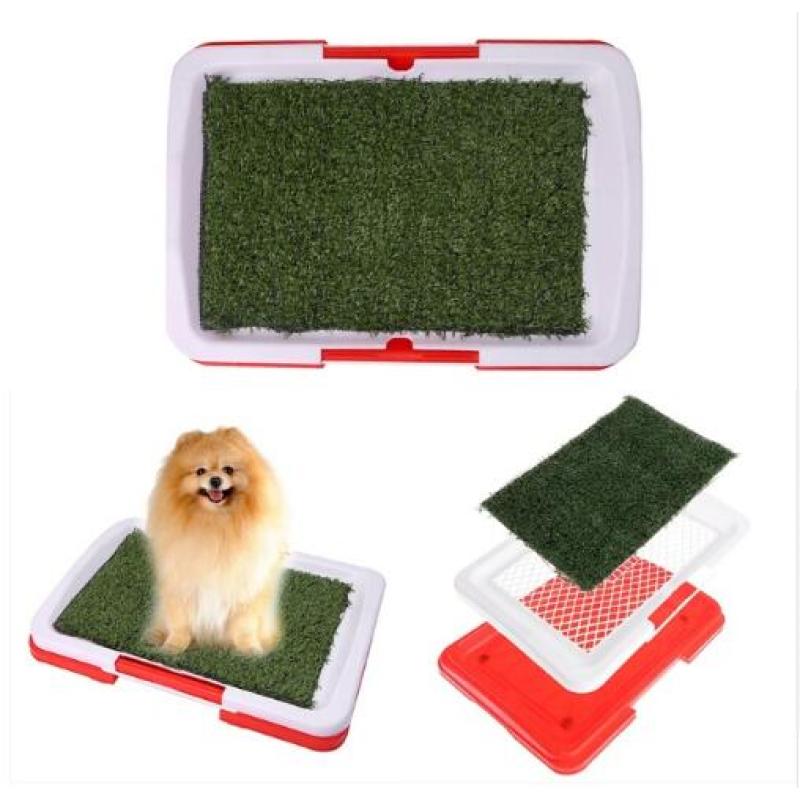 Artificial Grass Dog Potty Tray for Indoor & Balcony Use
