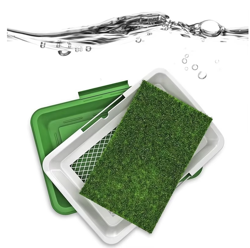 Artificial Grass Dog Potty Tray for Indoor & Balcony Use