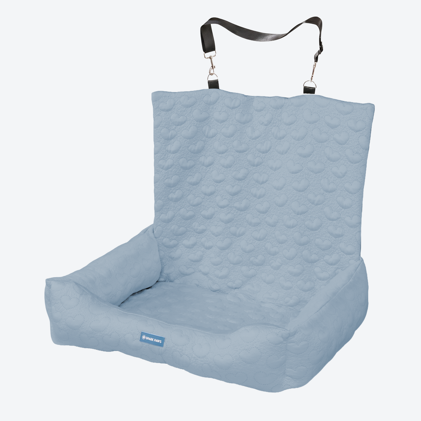 Cooling Dog Car Seat Bed with Headrest Strap