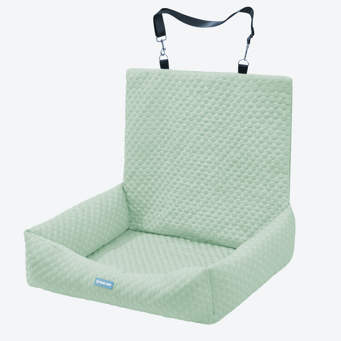Cooling Dog Car Seat Bed with Headrest Strap