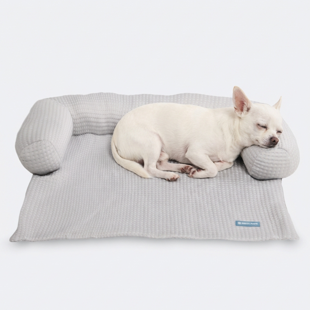 Cooling Couch Cover Dog Bed with Bolster Support