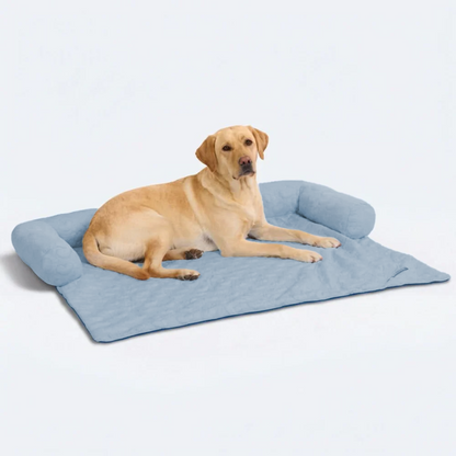 Cooling Couch Cover Dog Bed with Bolster Support