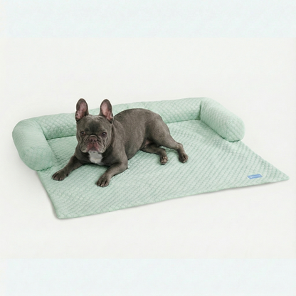 Cooling Couch Cover Dog Bed with Bolster Support