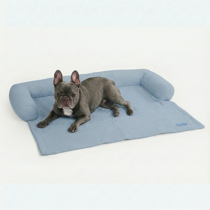 Cooling Couch Cover Dog Bed with Bolster Support