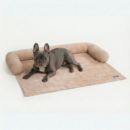 Cooling Couch Cover Dog Bed with Bolster Support