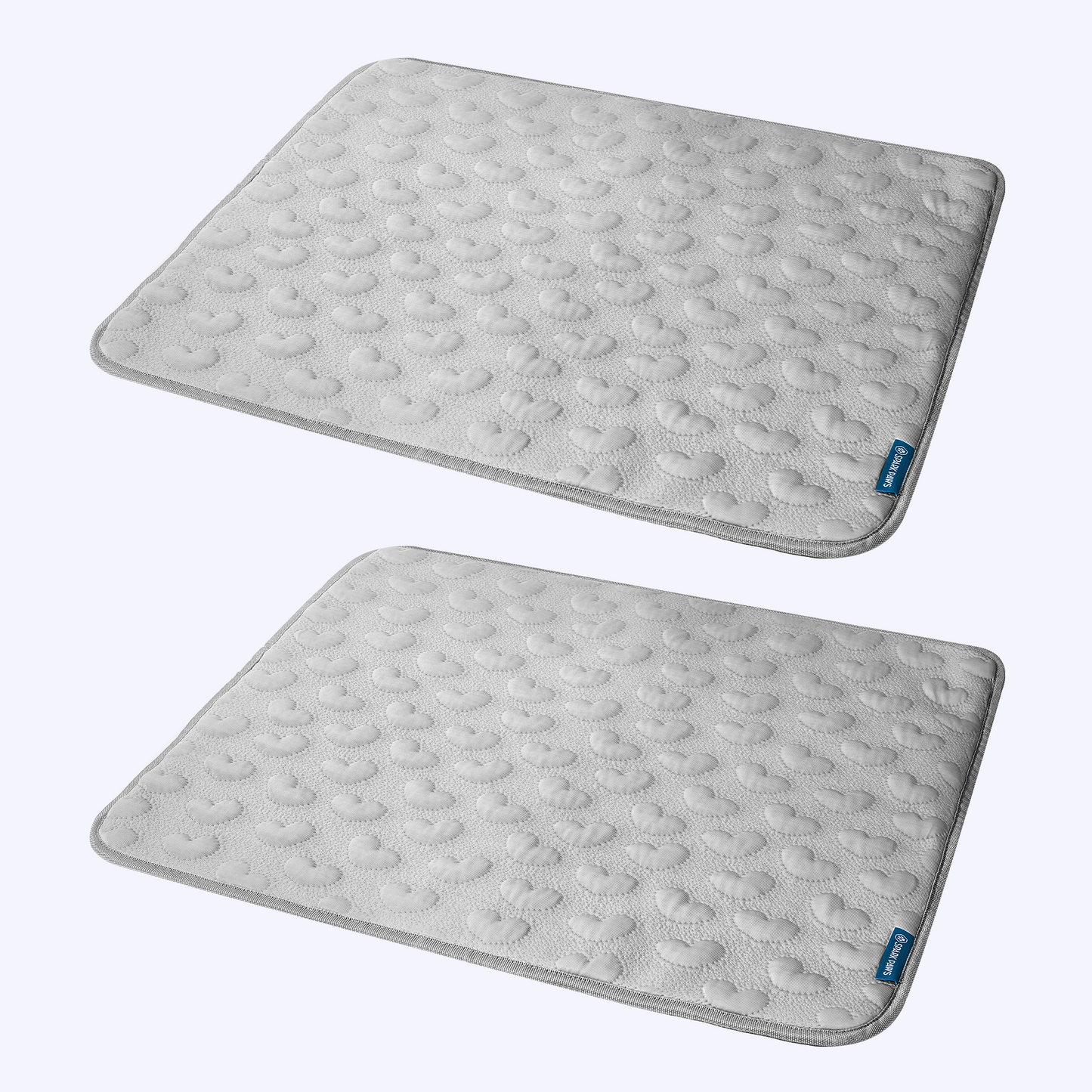 2-Pack Cooling Dog Mats with Non-Slip Base