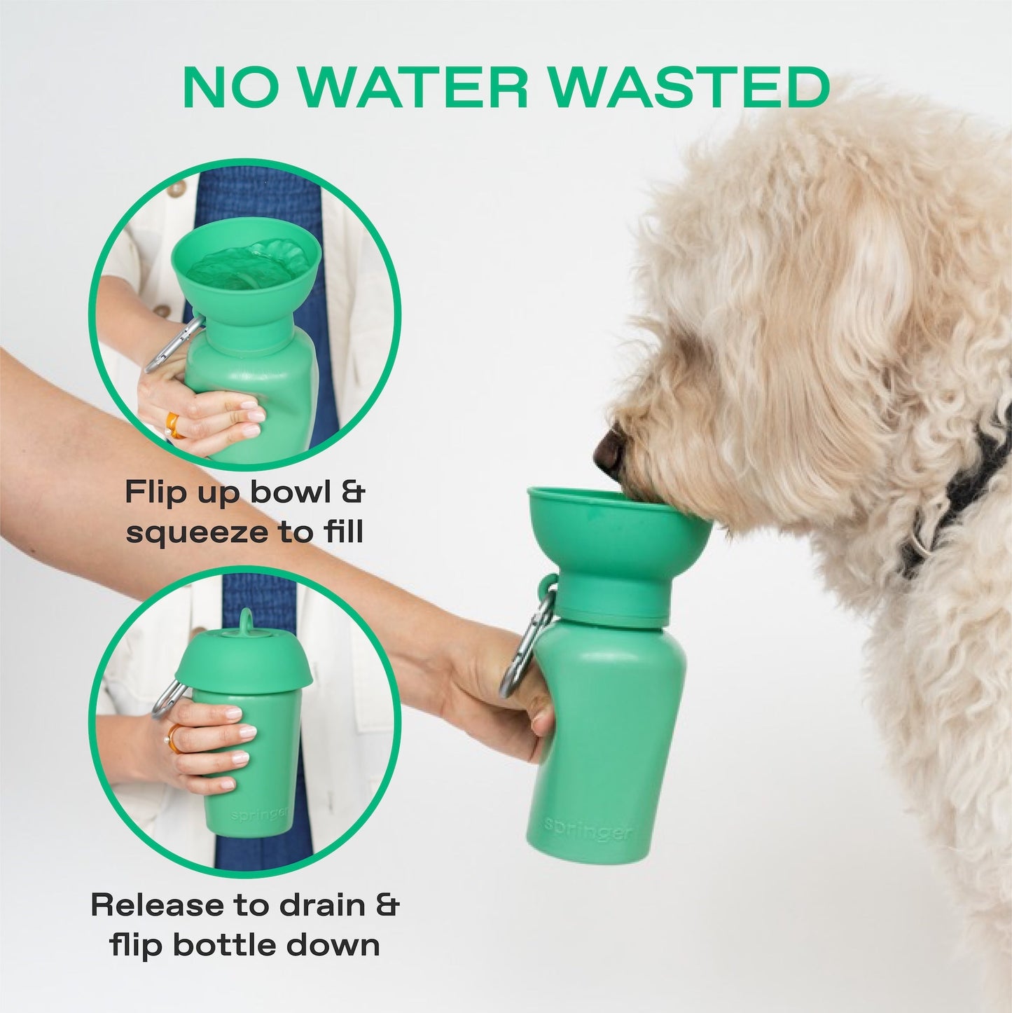 Portable Dog Travel Water Bottle - 20oz