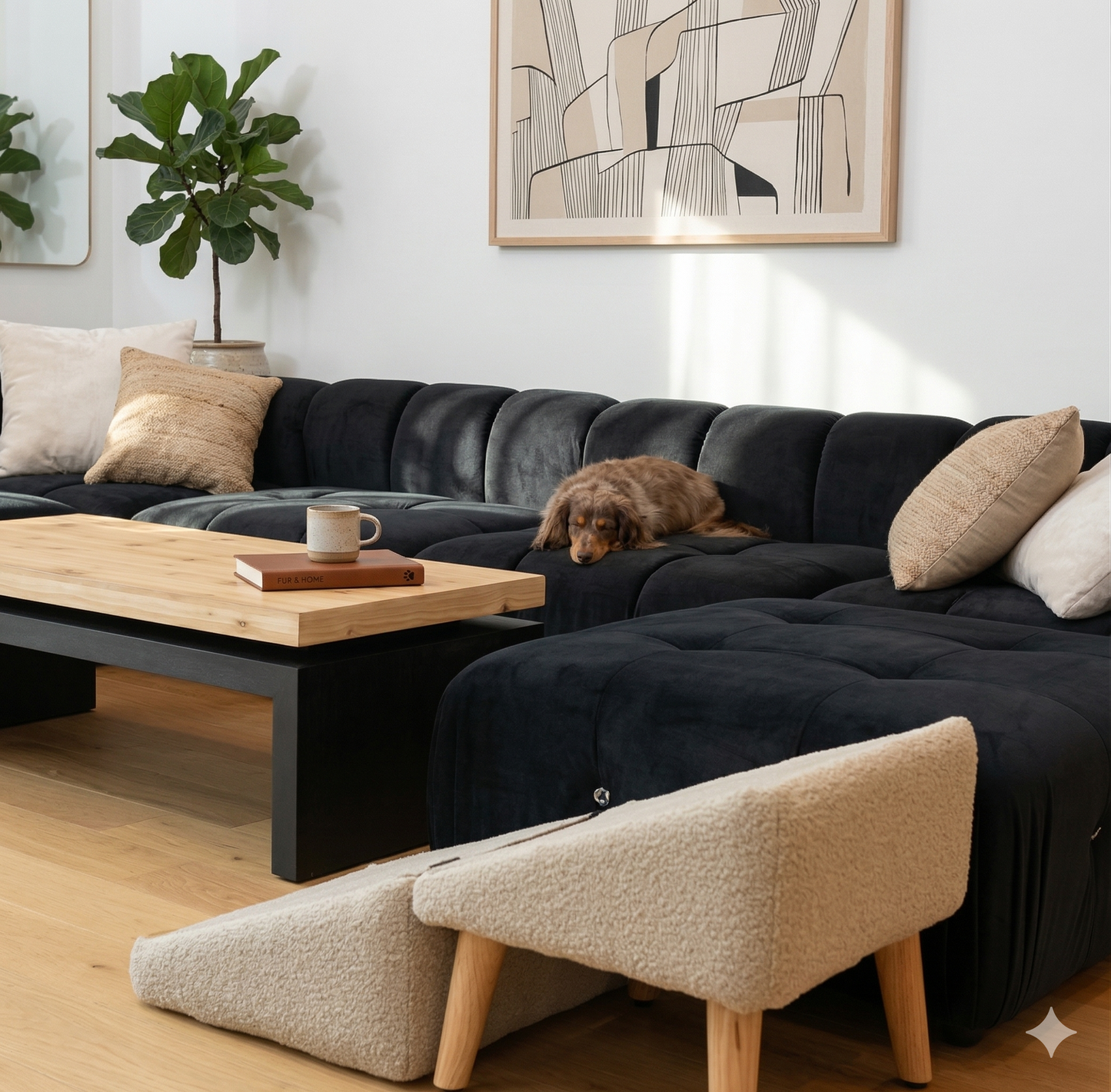 2-in-1 Dog Ramp Ottoman