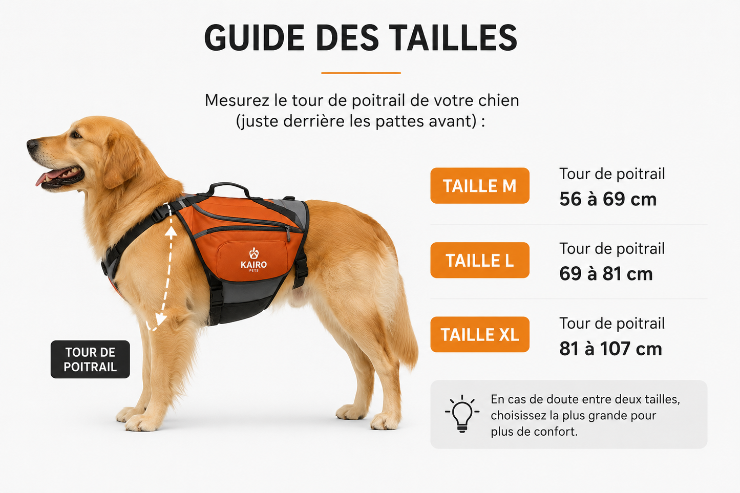 Dog Hiking Backpack Harness with Storage Pockets